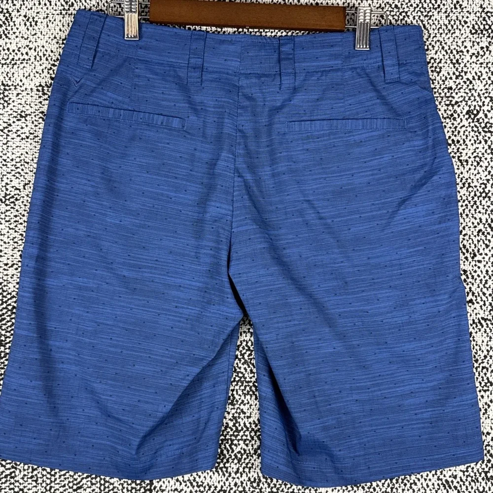Calloway Golf Shorts Mens 32 Polyester Blend Blue Diamond Print‎ Lightweight